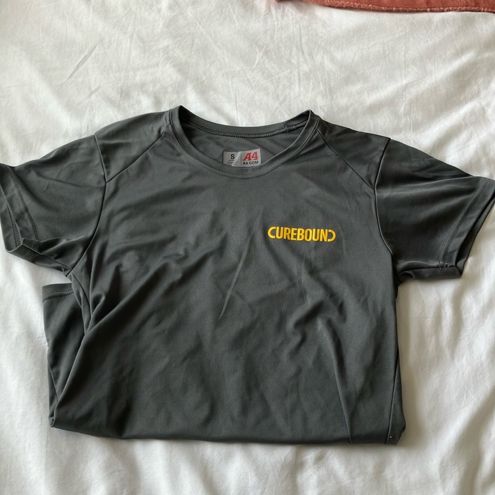 Grey Padres Pedal the Cause Curebound Running tee, Women’s size S
